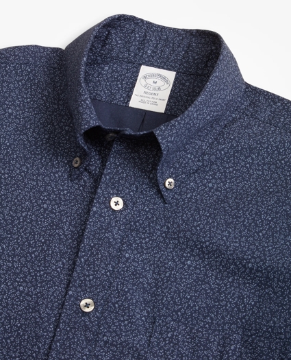 Regent Regular-Fit Floral Indigo Sport Shirt, image 2