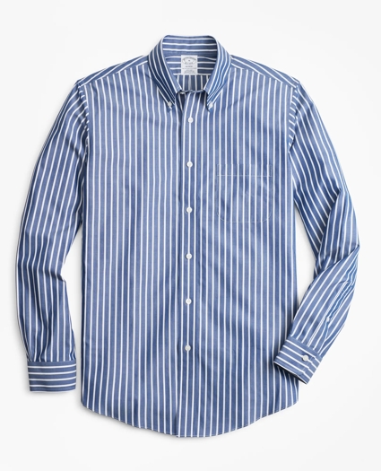 Non-Iron Regent Fit Wide Stripe Sport Shirt, image 1