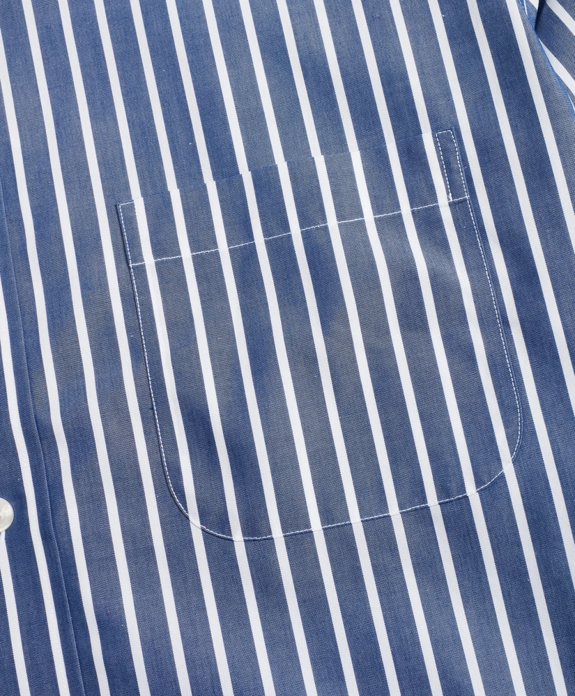 Non-Iron Regent Fit Wide Stripe Sport Shirt, image 3