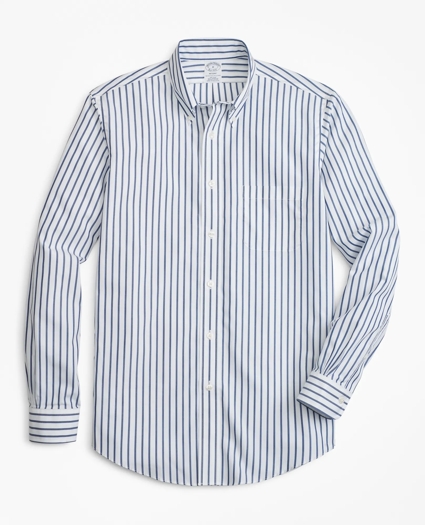Non-Iron Regent Fit Wide Stripe Sport Shirt, image 1
