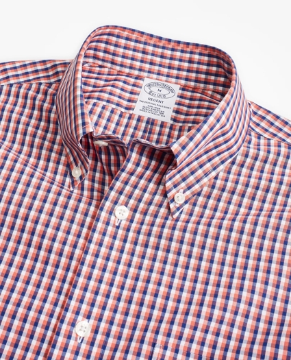 Regent Regular-Fit Sport Shirt, Non-Iron Double-Check, image 2
