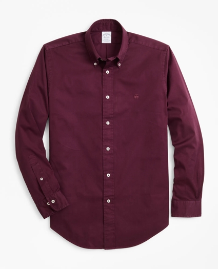 Regent Regular-Fit Sport Shirt, Garment-Dyed Twill, image 1
