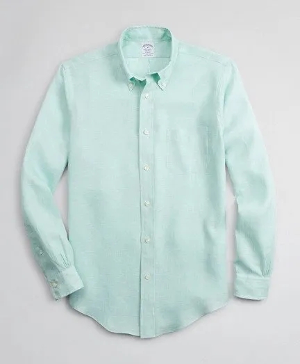 Regent Regular-Fit Sport Shirt, Irish Linen, image 2