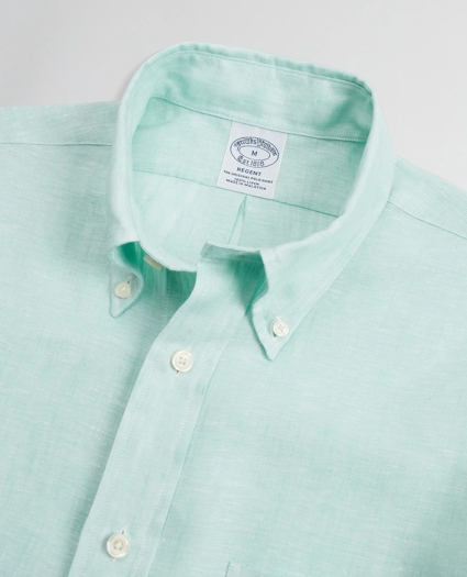 Regent Regular-Fit Sport Shirt, Irish Linen, image 3