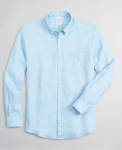 Regent Regular-Fit Sport Shirt, Irish Linen, image 1