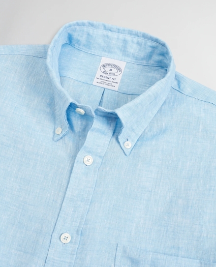 Regent Regular-Fit Sport Shirt, Irish Linen, image 2