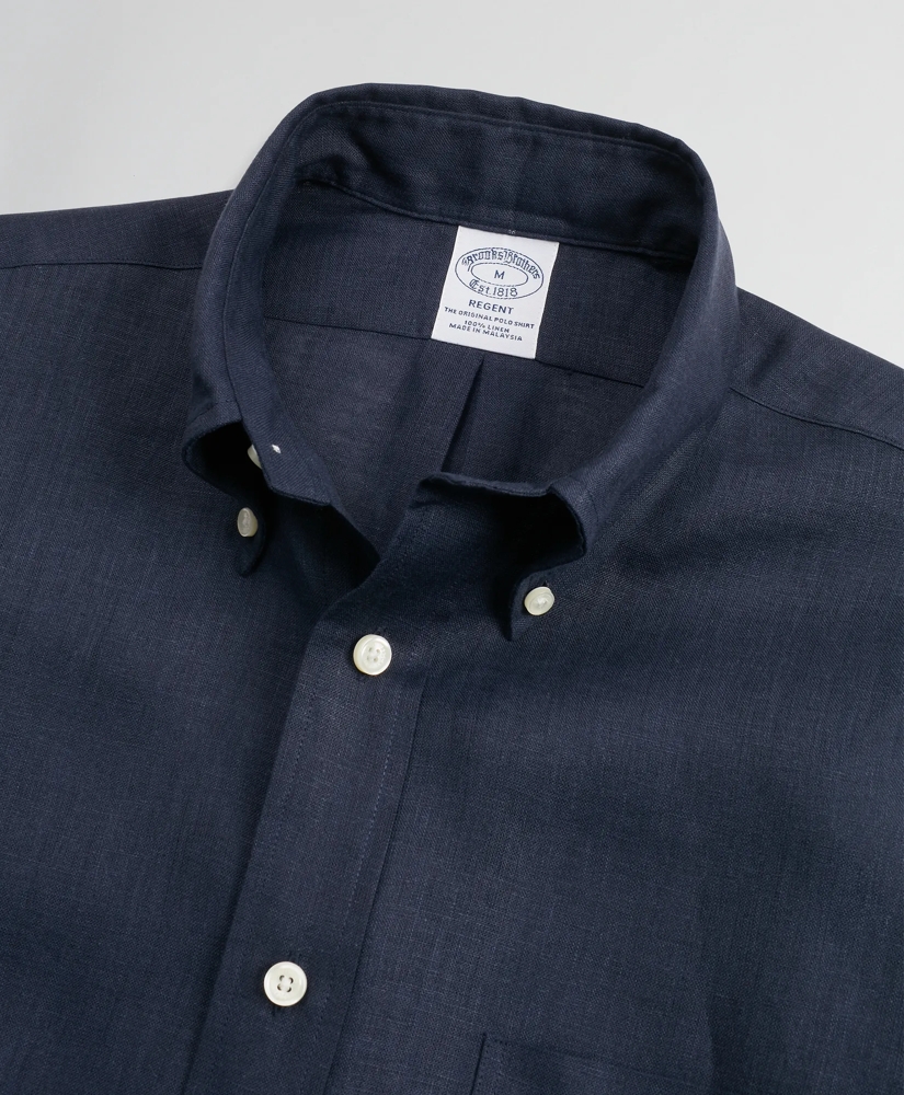 Regent Regular-Fit Sport Shirt, Irish Linen, image 2