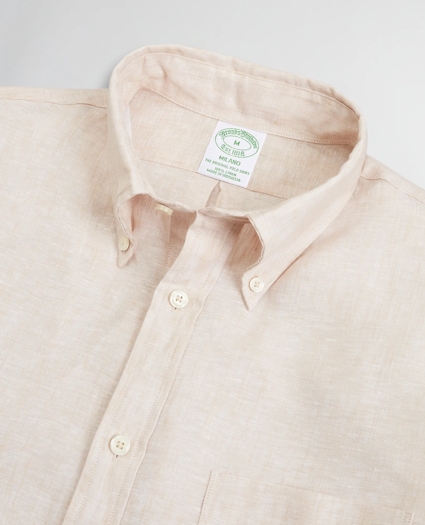 Milano Slim-Fit Sport Shirt, Irish Linen, image 2