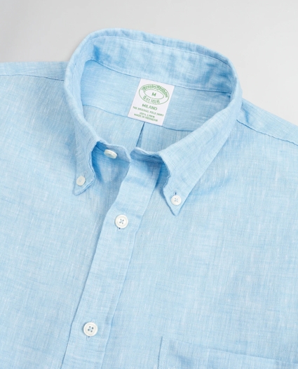 Milano Slim-Fit Sport Shirt, Irish Linen, image 2