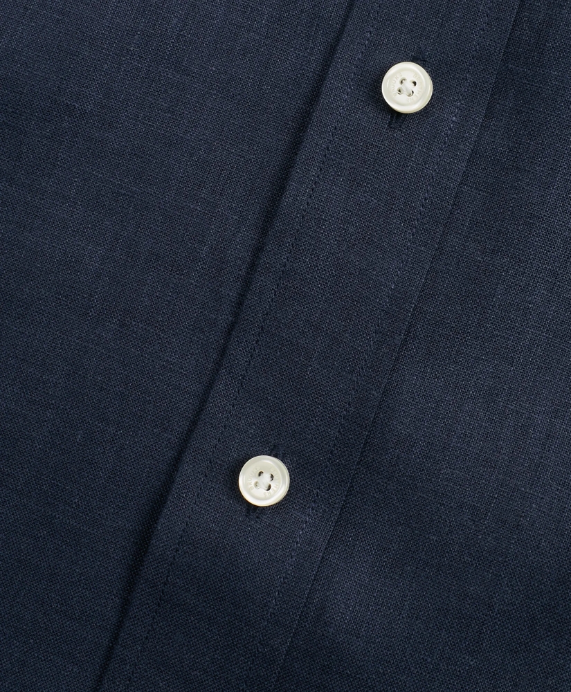 Milano Slim-Fit Sport Shirt, Irish Linen, image 4