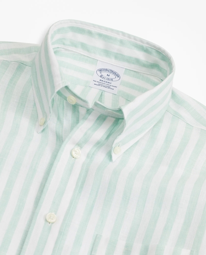 Regent Regular-Fit Sport Shirt, Stripe Irish Linen, image 2
