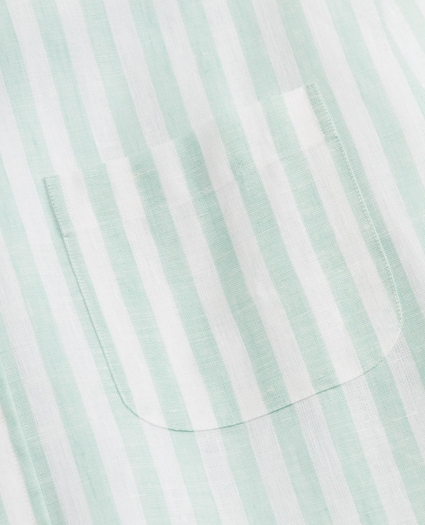 Regent Regular-Fit Sport Shirt, Stripe Irish Linen, image 3