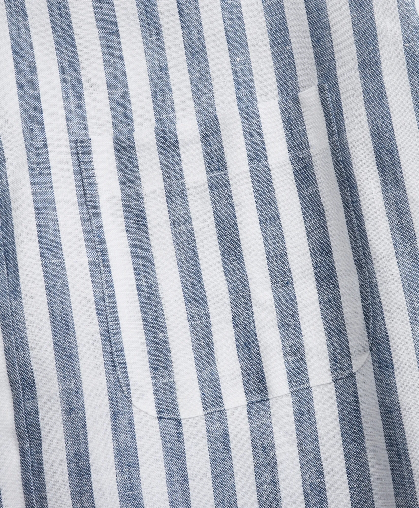 Regent Regular-Fit Sport Shirt, Stripe Irish Linen, image 3