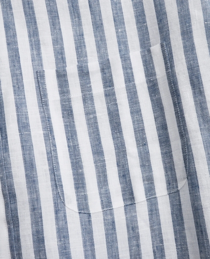 Regent Regular-Fit Sport Shirt, Stripe Irish Linen, image 3