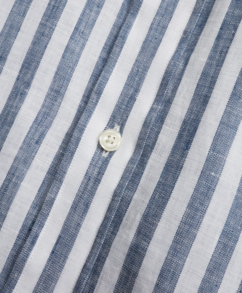 Regent Regular-Fit Sport Shirt, Stripe Irish Linen, image 4