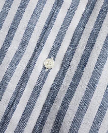 Regent Regular-Fit Sport Shirt, Stripe Irish Linen, image 4