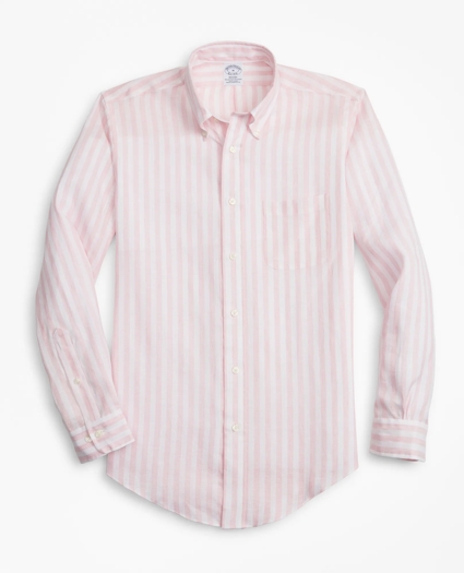 Regent Regular-Fit Sport Shirt, Stripe Irish Linen, image 1
