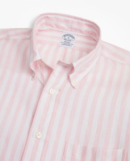 Regent Regular-Fit Sport Shirt, Stripe Irish Linen, image 2