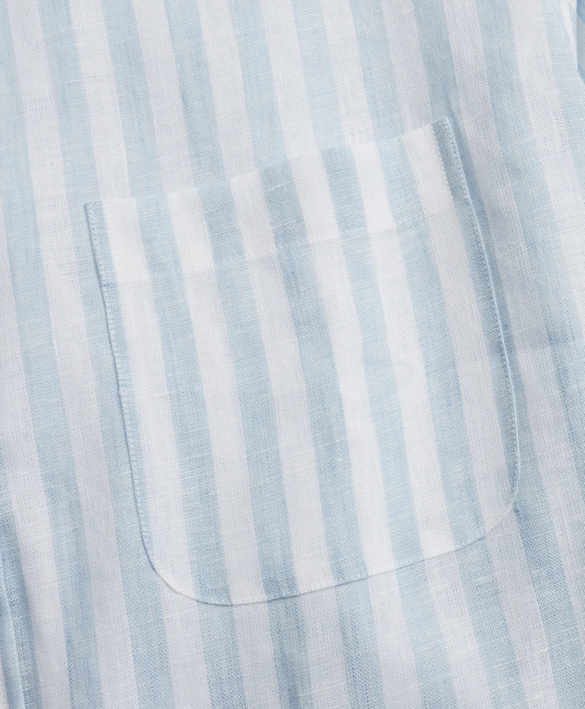 Regent Regular-Fit Sport Shirt, Stripe Irish Linen, image 3
