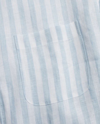 Regent Regular-Fit Sport Shirt, Stripe Irish Linen, image 3