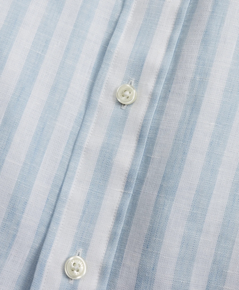 Regent Regular-Fit Sport Shirt, Stripe Irish Linen, image 4