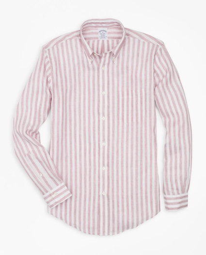 Regent Regular-Fit Sport Shirt, Stripe Irish Linen, image 1
