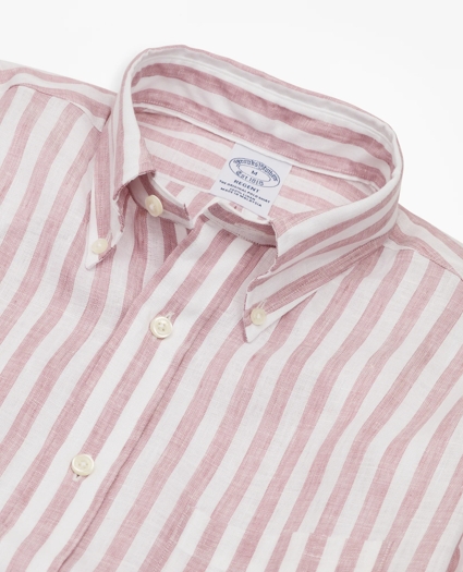 Regent Regular-Fit Sport Shirt, Stripe Irish Linen, image 2