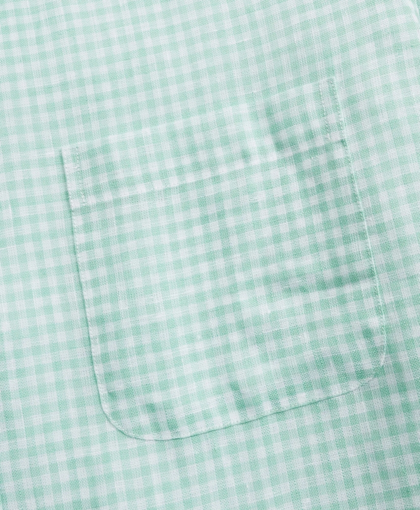Regent Regular-Fit Sport Shirt, Gingham  Irish Linen, image 3