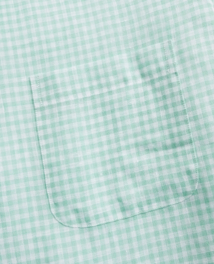 Regent Regular-Fit Sport Shirt, Gingham  Irish Linen, image 3