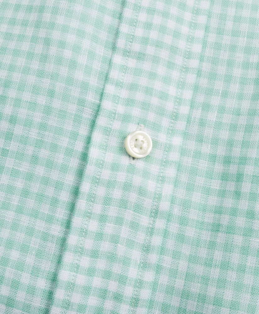 Regent Regular-Fit Sport Shirt, Gingham  Irish Linen, image 4