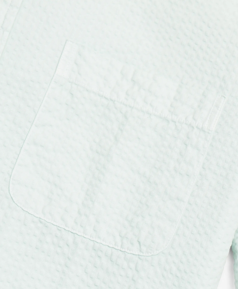 Regent Regular-Fit Sport Shirt, Garment-Dyed Seersucker, image 3