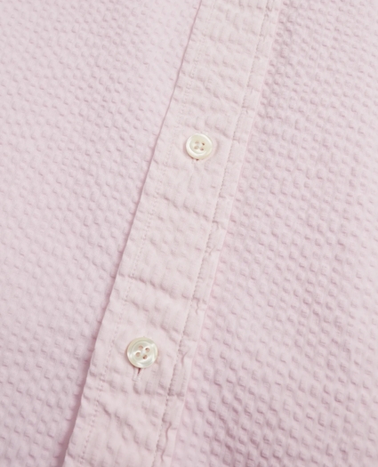 Regent Regular-Fit Sport Shirt, Garment-Dyed Seersucker, image 4