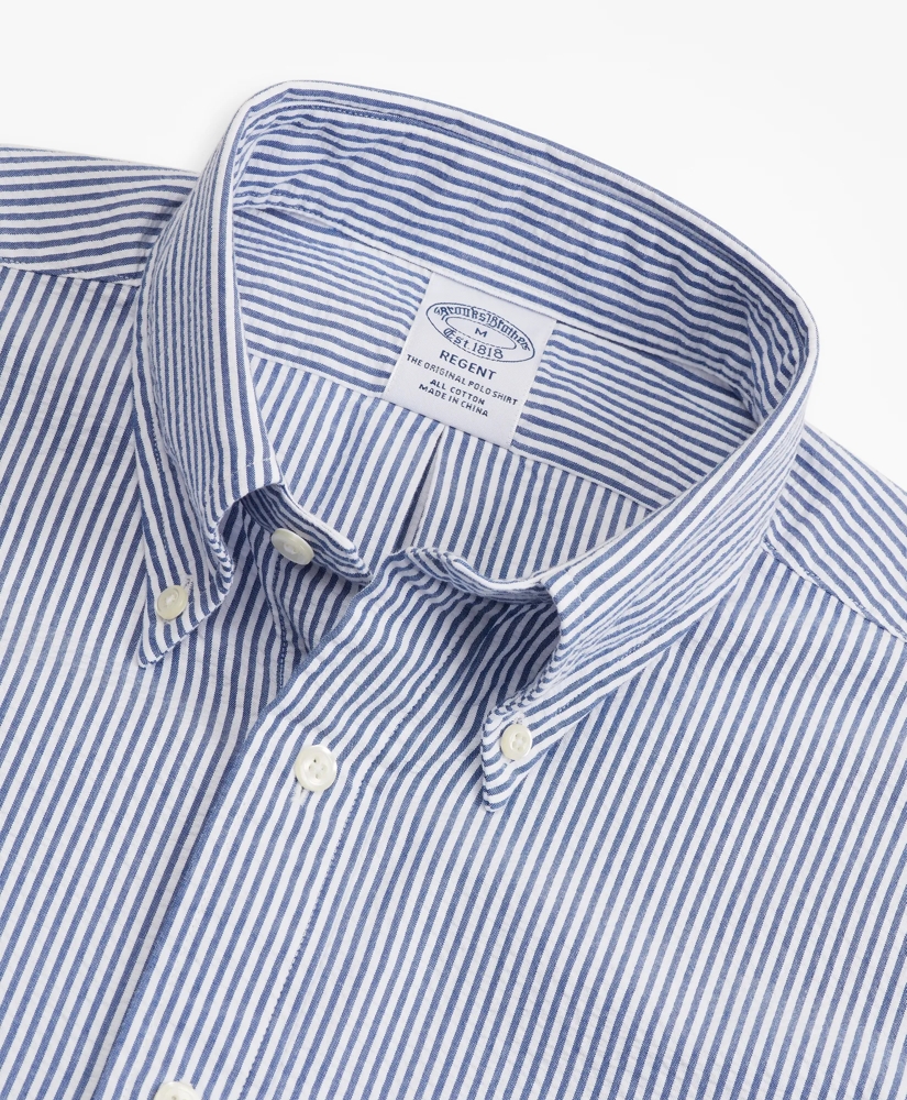 Regent Regular-Fit Sport Shirt, Stripe Seersucker, image 2