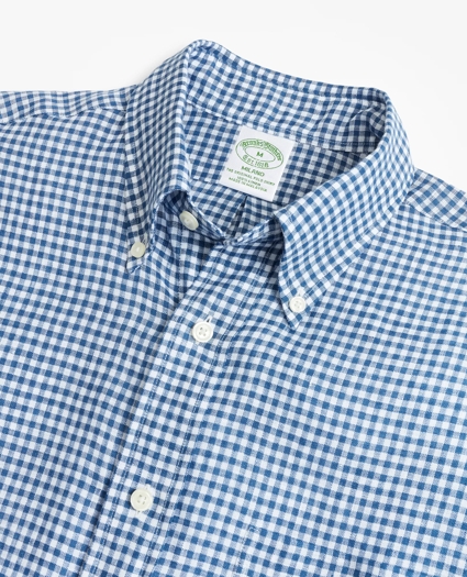 Milano Fit Gingham Irish Linen Sport Shirt, image 2