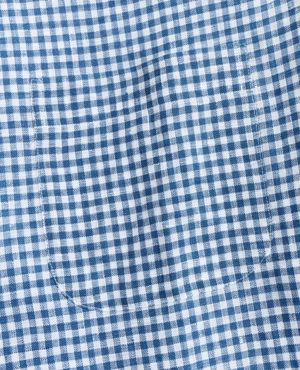 Milano Fit Gingham Irish Linen Sport Shirt, image 3