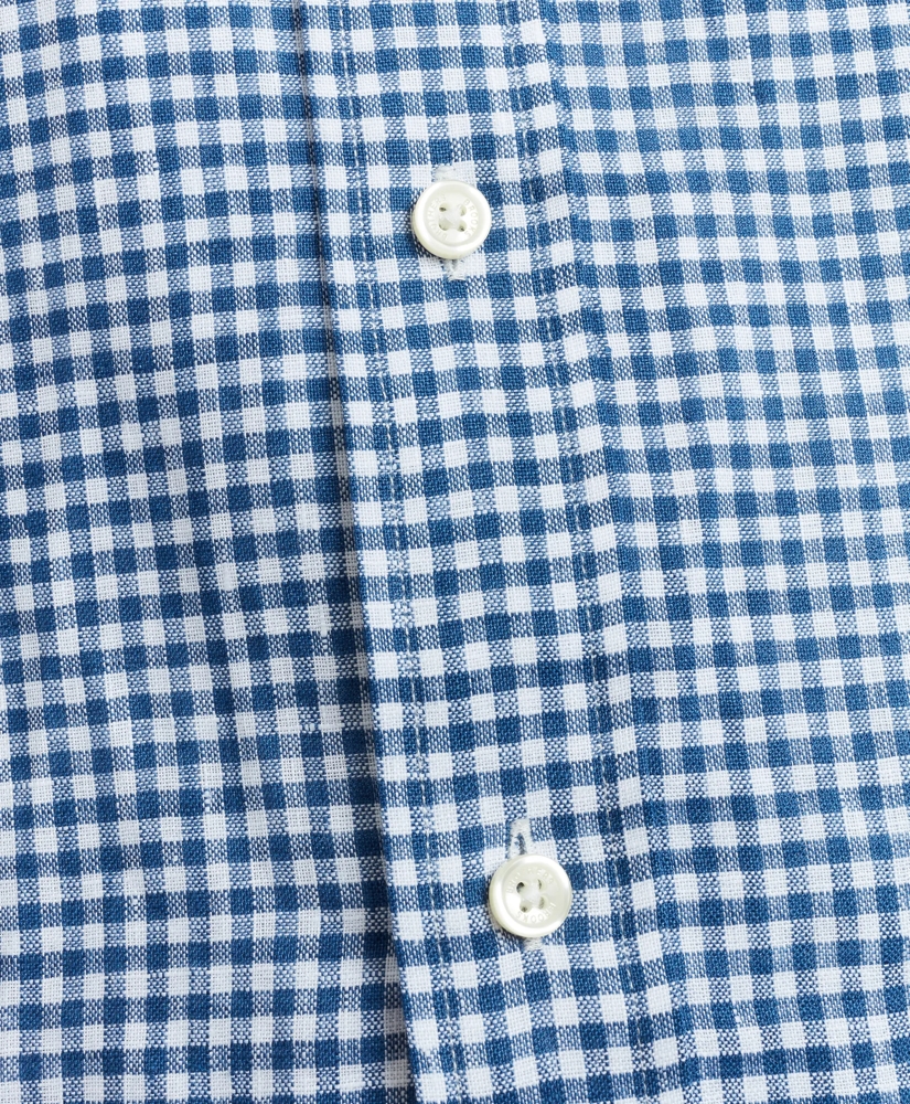 Milano Fit Gingham Irish Linen Sport Shirt, image 4