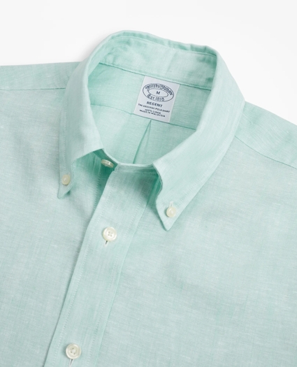 Regent Regular-Fit Sport Shirt, Irish Linen Short-Sleeve