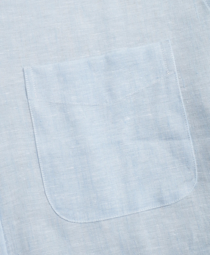 Regent Regular-Fit Sport Shirt, Irish Linen Short-Sleeve, image 3