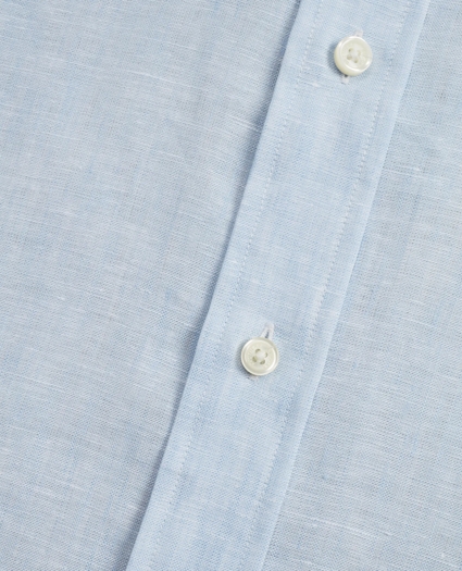 Regent Regular-Fit Sport Shirt, Irish Linen Short-Sleeve, image 4