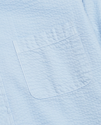 Milano Fit Garment-Dyed Seersucker Sport Shirt, image 3