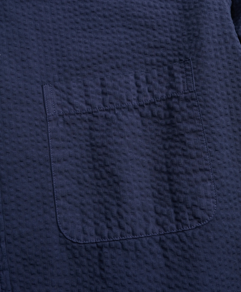 Milano Fit Garment-Dyed Seersucker Sport Shirt, image 3
