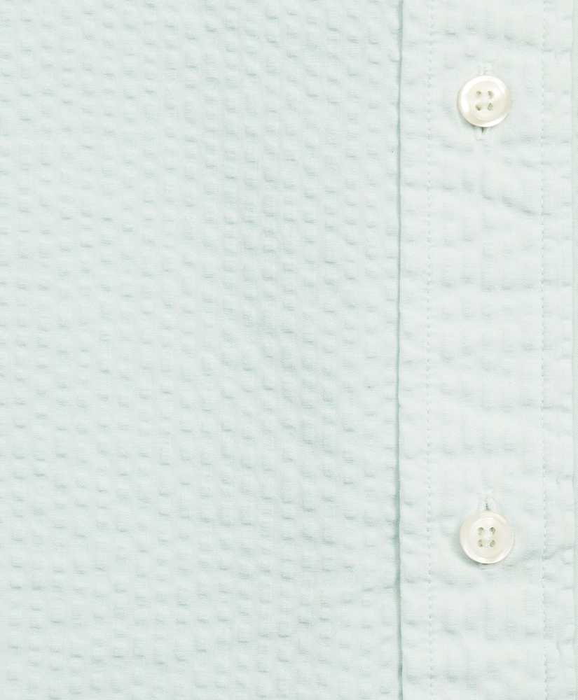 Milano Fit Garment-Dyed Seersucker Sport Shirt, image 4