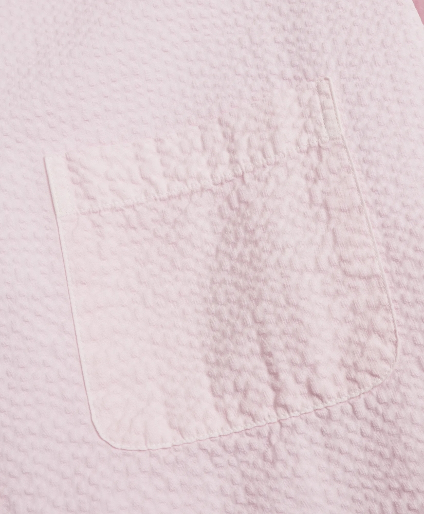 Milano Fit Garment-Dyed Seersucker Sport Shirt, image 3
