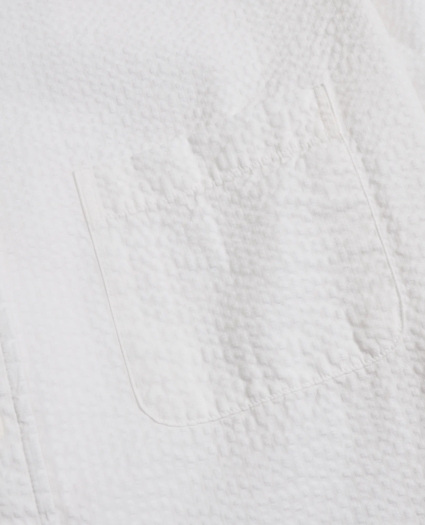 Milano Fit Garment-Dyed Seersucker Sport Shirt, image 3