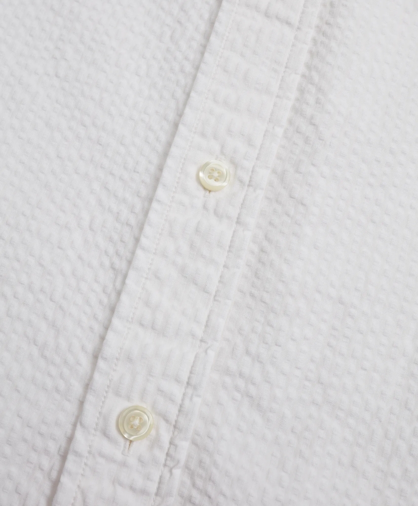 Milano Fit Garment-Dyed Seersucker Sport Shirt, image 4