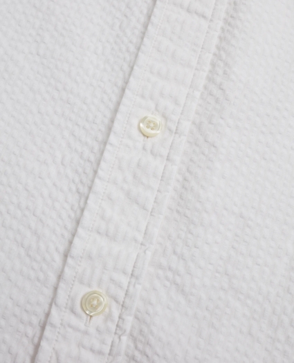 Milano Fit Garment-Dyed Seersucker Sport Shirt, image 4