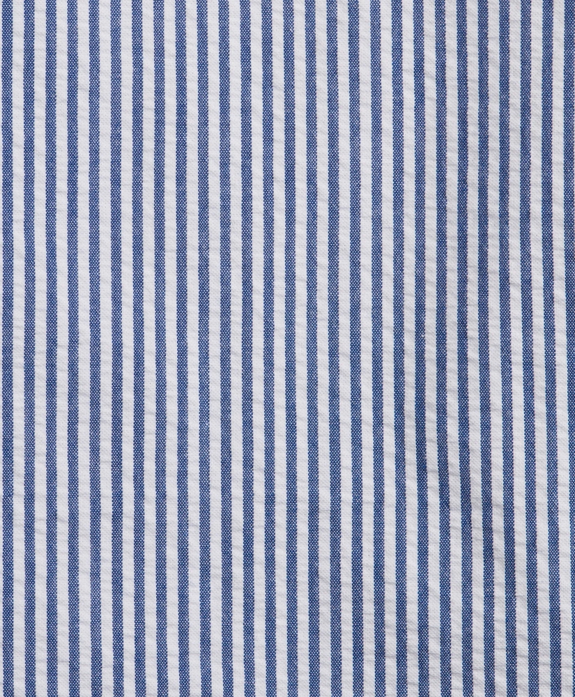 Milano Fit Stripe Seersucker Sport Shirt, image 3
