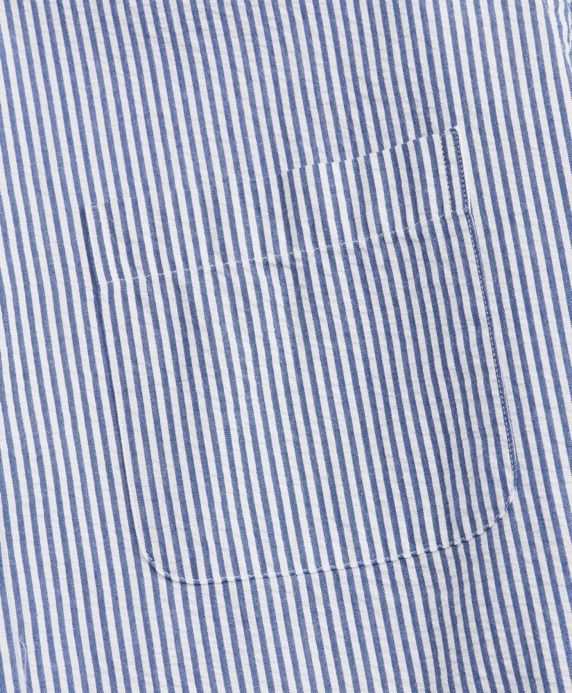 Milano Fit Stripe Seersucker Sport Shirt, image 4