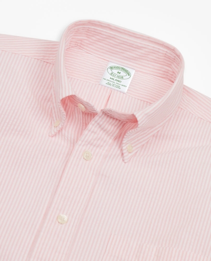 Milano Fit Stripe Seersucker Sport Shirt, image 2