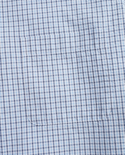 Regent Regular-Fit Sport Shirt, Gingham Seersucker, image 3